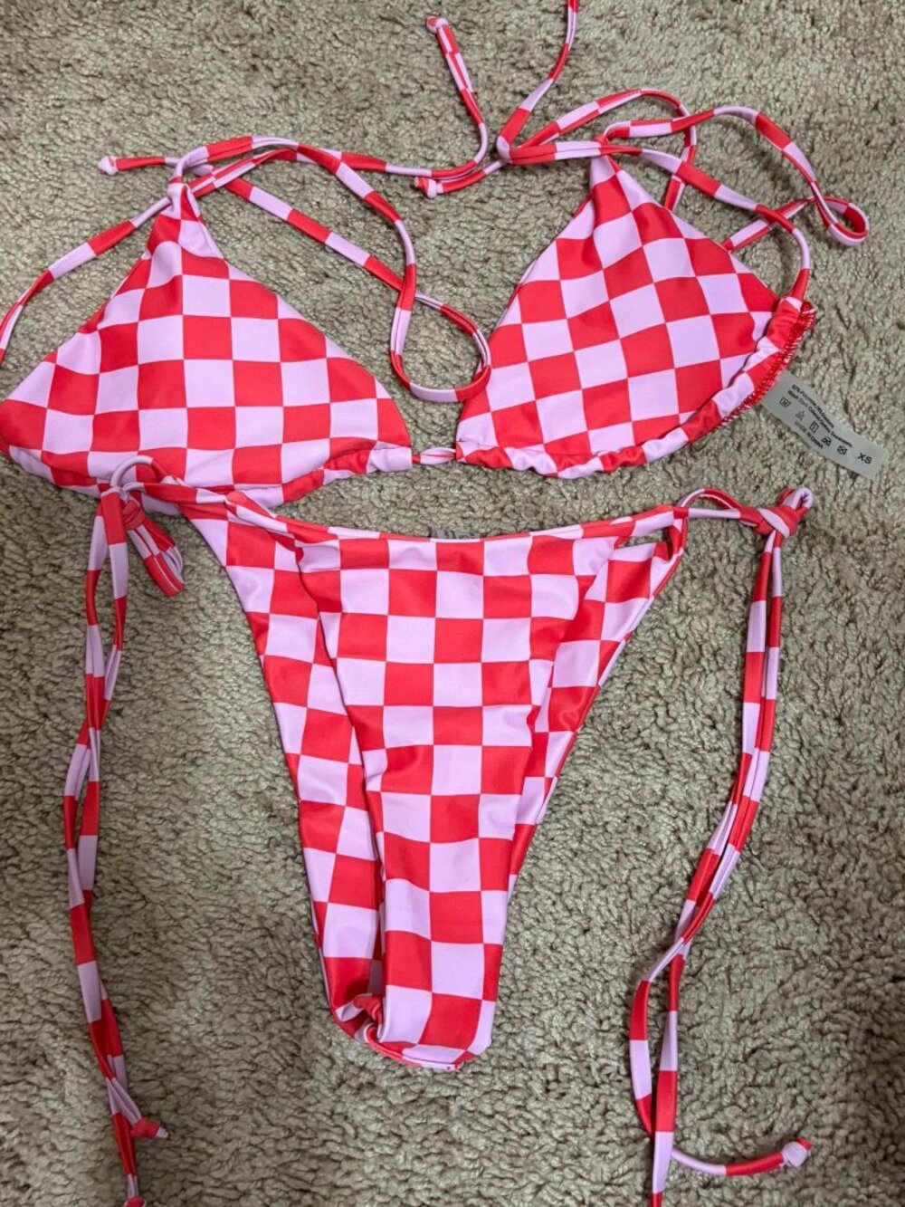 Checkered Bikini Size XS